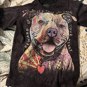 The Mountain Vibrant Pit Bull Graphic Tee